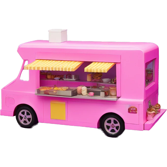 Barbie’s dream house/food truck assembled from 2 pieces  emoji
