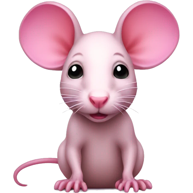 Pink rat emoji