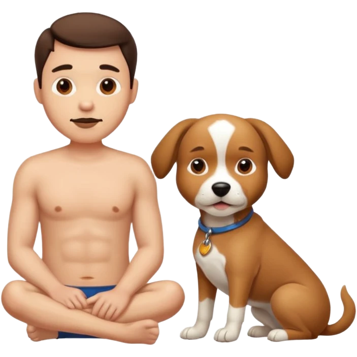 Man face dog body emoji