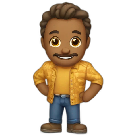 Sabado estampado emoji