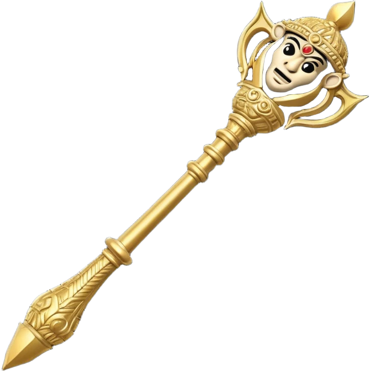 Hanuman gada emoji mace emoji