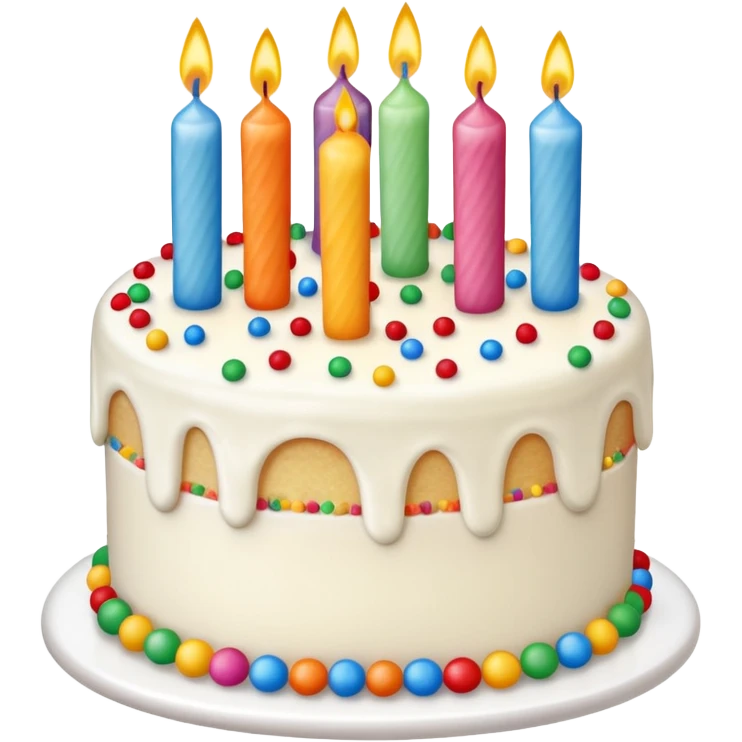 tarta de cumpleaños emoji