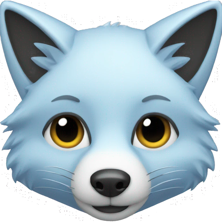 Blue fox emoji