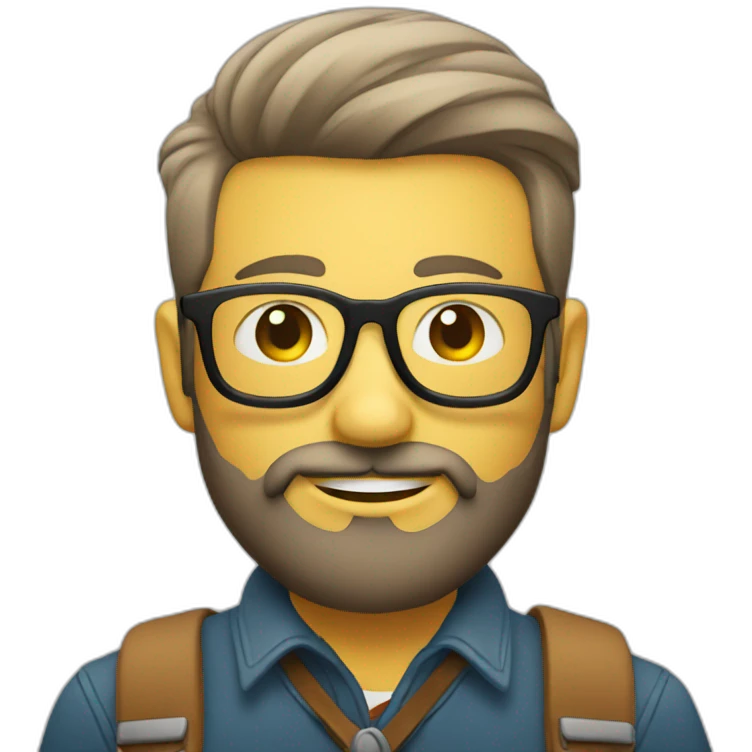 hipster default user color badge emoji