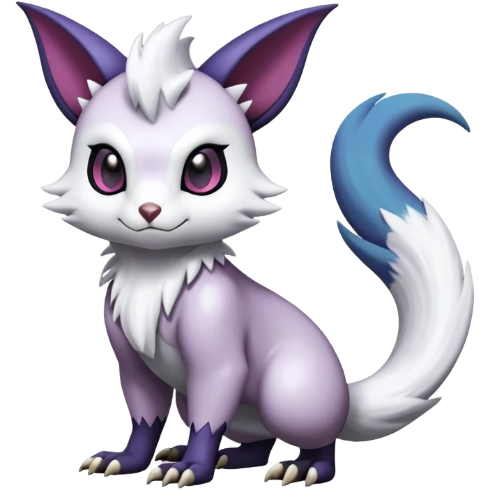 Shiny Dark Furret-Absol-Noibat-Noivern-Hybrid (Full body) emoji