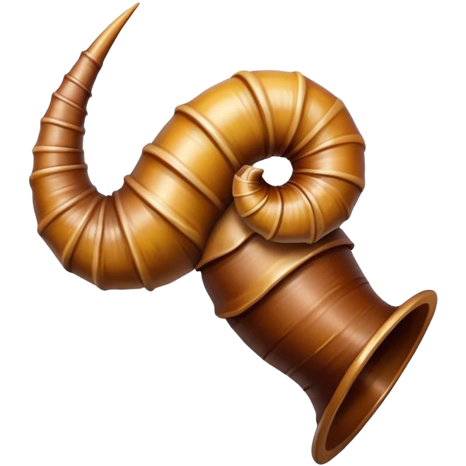Mini rams horn emoji
