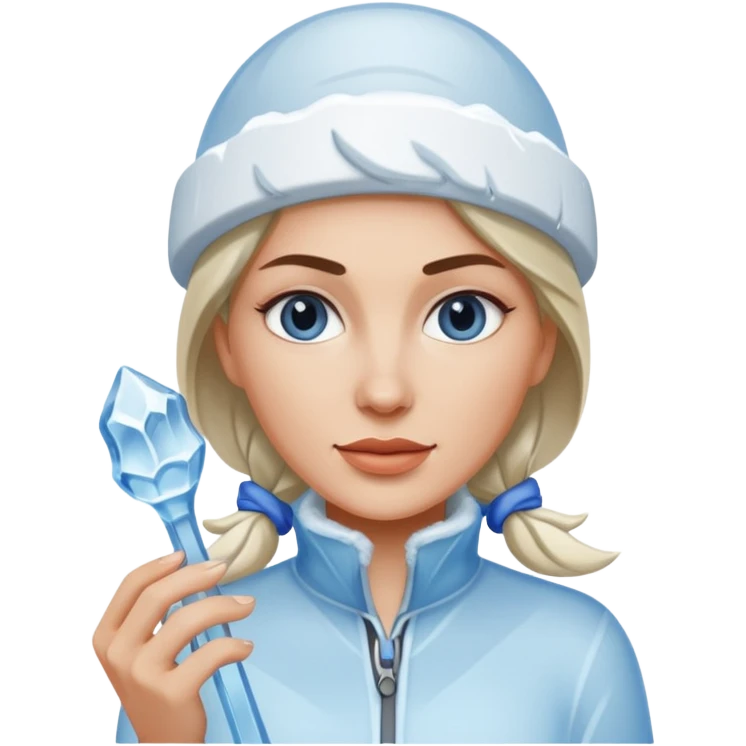 female ice sculptor emoji
