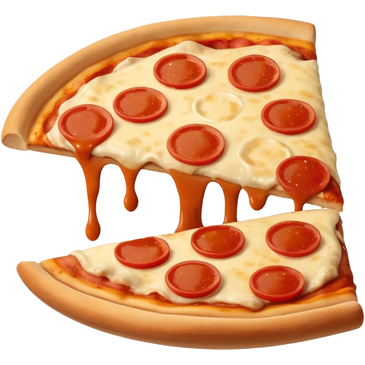 part de pizza au poulet séparés  emoji
