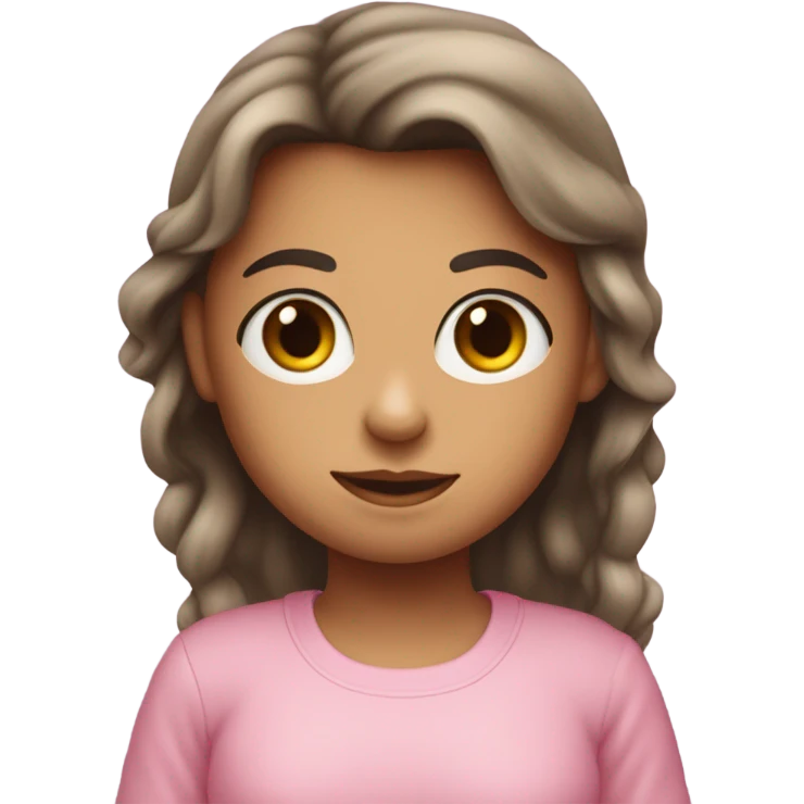 um emogi de uma menina de ele clara blusa de manga longa rosa dano oi com a mao emoji