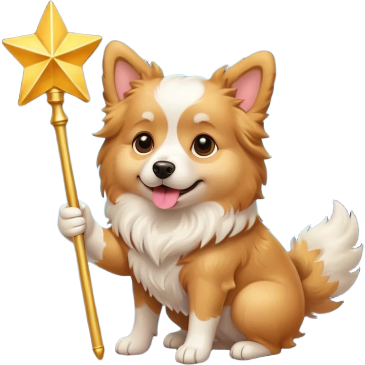 Dog magic emoji