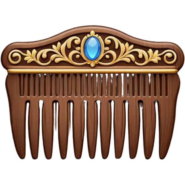 dark brown royal comb emoji