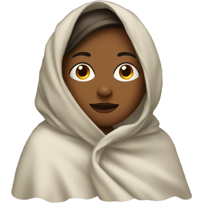 Women in a blanket emoji