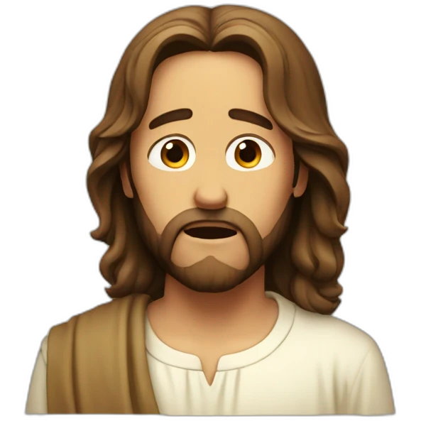 Jesus is crying emoji