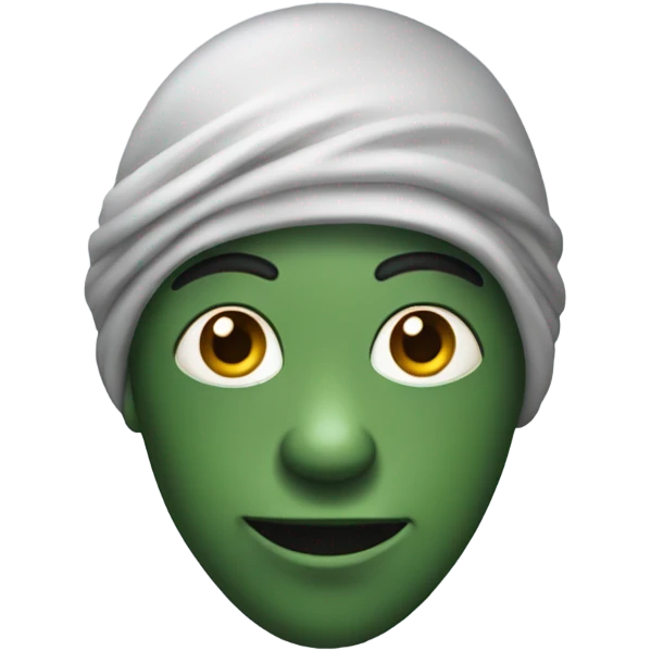 Alien wearing a durag emoji