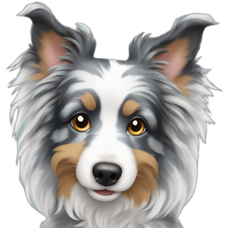 Blue Merle bernadoddle emoji