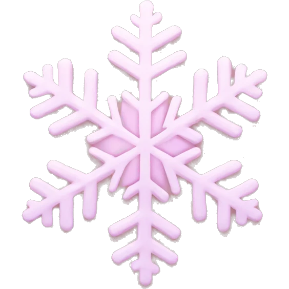 pastel pink snowflake  emoji