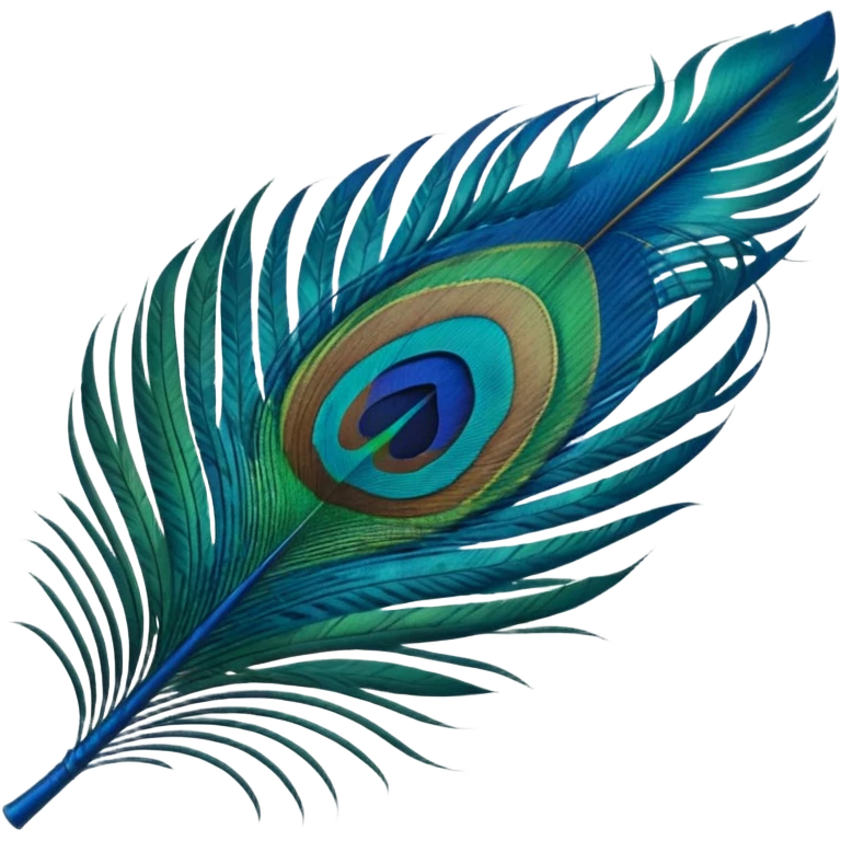 Peacock feather emoji