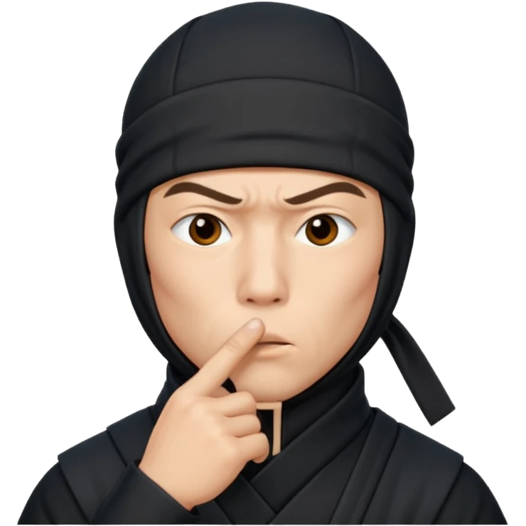 foto do Ninja ele mandando calar a boca emoji