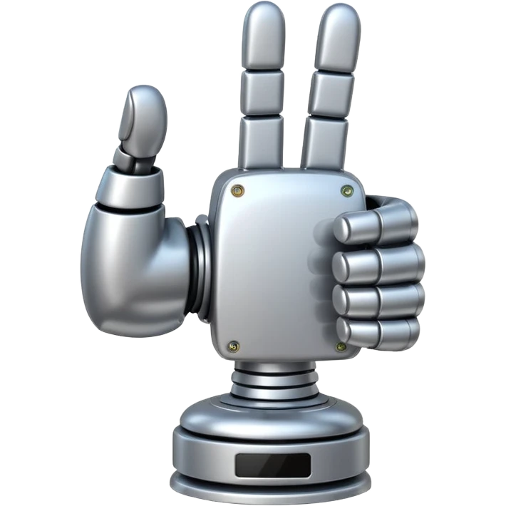 robot hand thumbs up emoji