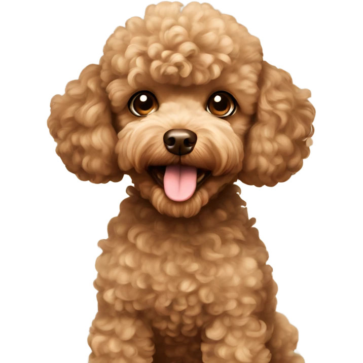 Light brown toy poodle emoji