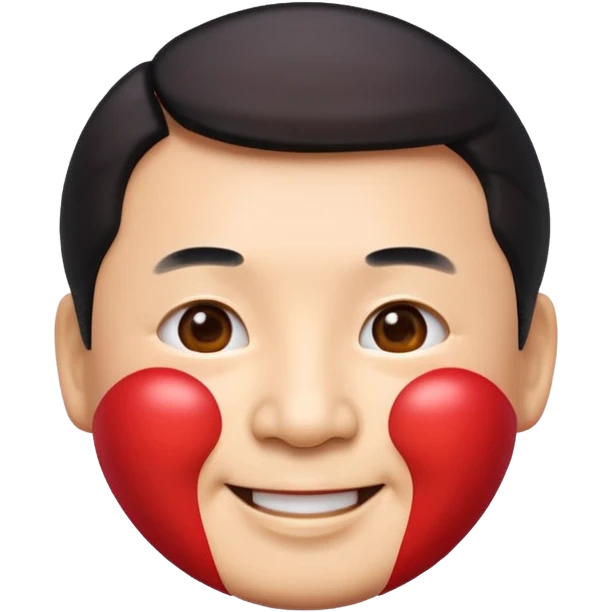 black xijinping smiling apple style emoji emoji