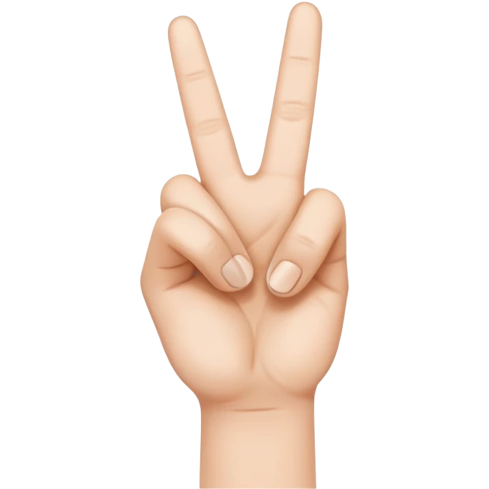 hand making 4 symbol emoji