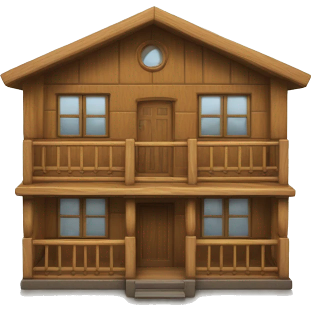 la casa de mis sueños, de madera y moderna emoji