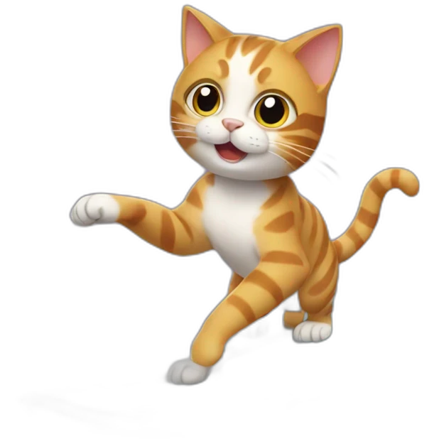 A cat surfing emoji