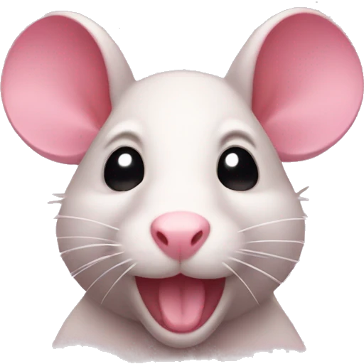 Pink rat emoji
