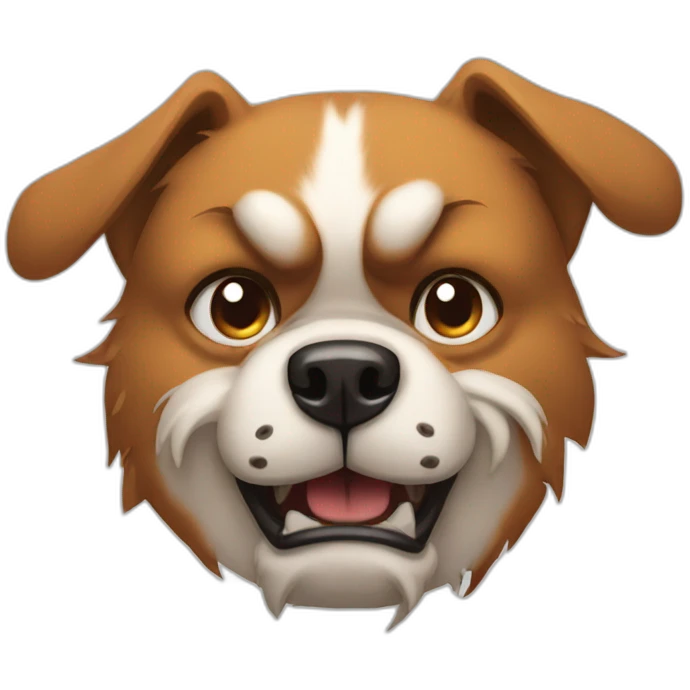 Angry dog emoji