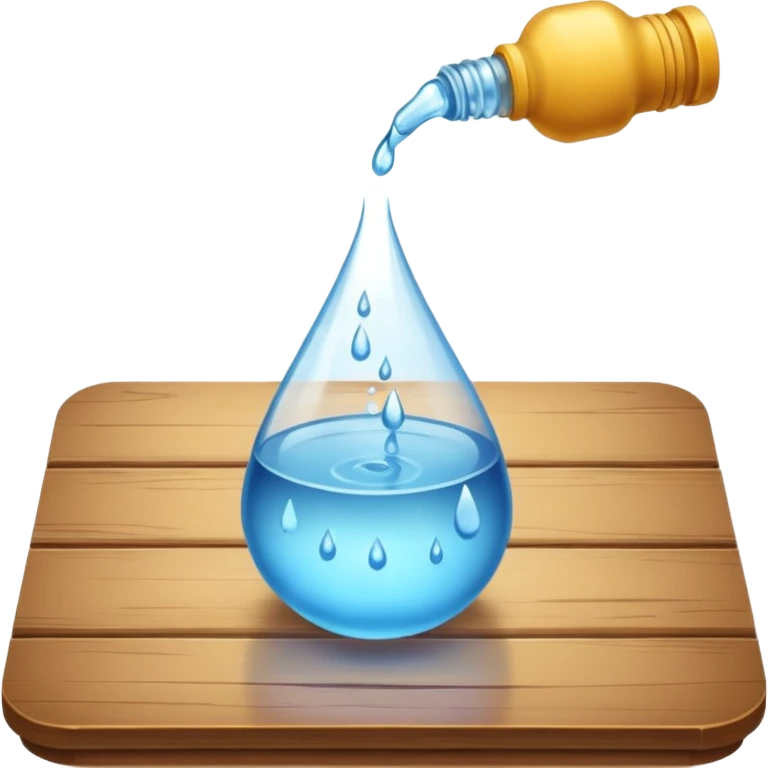 Water Spills from a glass to the floor  emoji