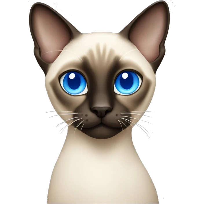 Siamese cat with blue eyes  emoji