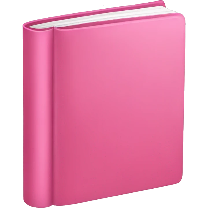 Pink book emoji