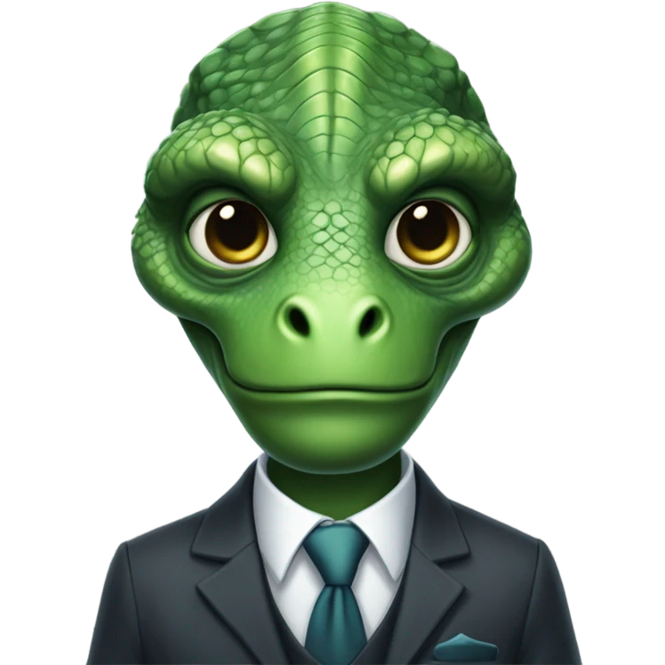 reptilian in suit emoji