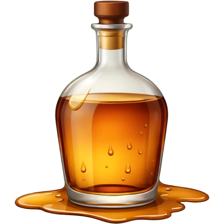 spilled bottle of brendy emoji
