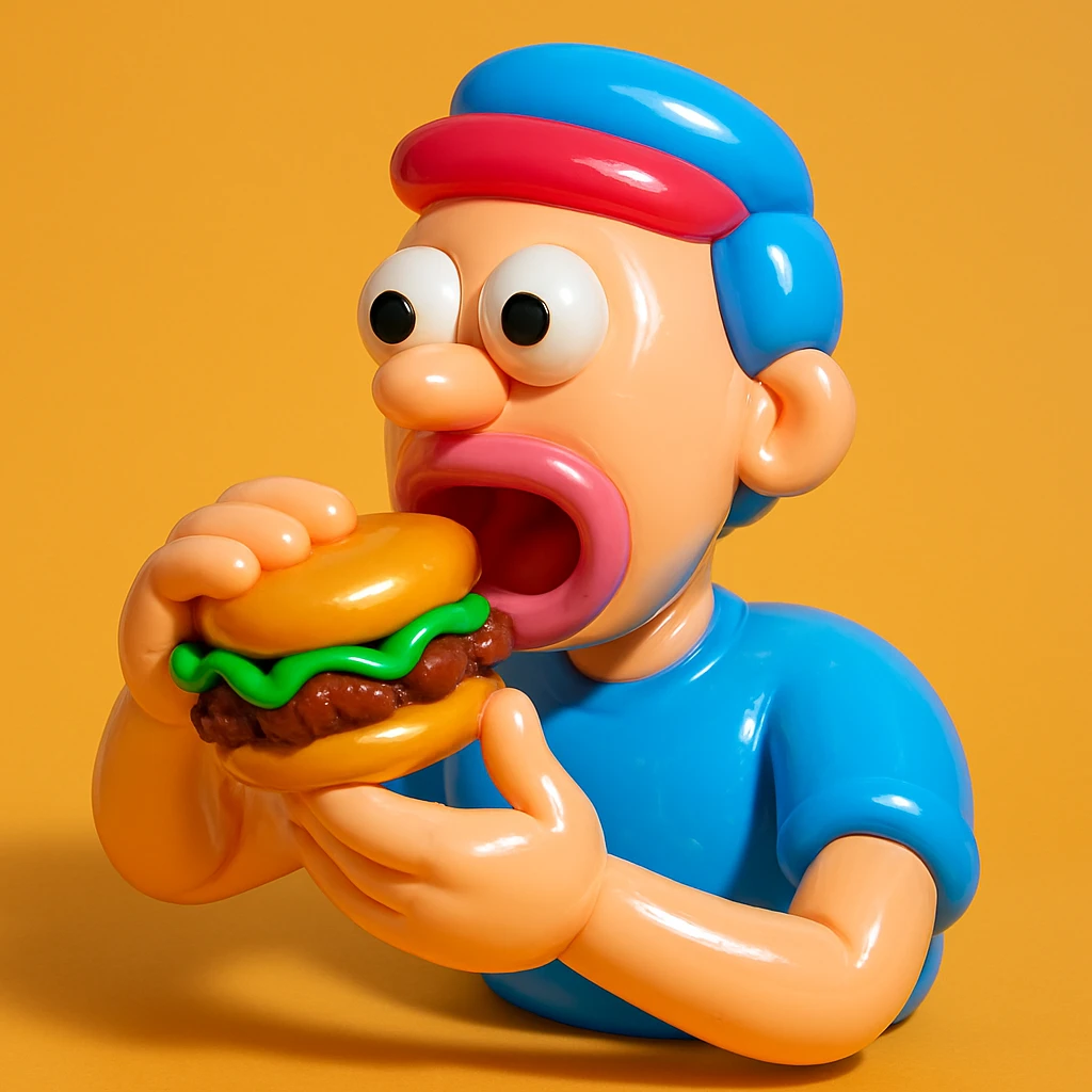 person eating sloppy joe emoji