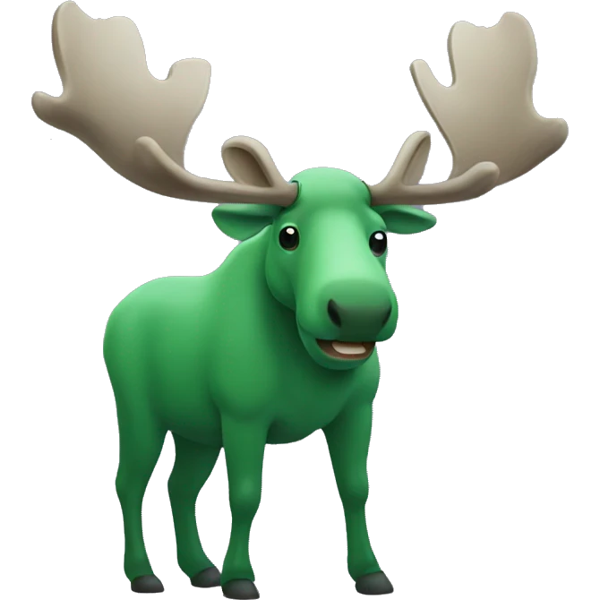 Green moose emoji