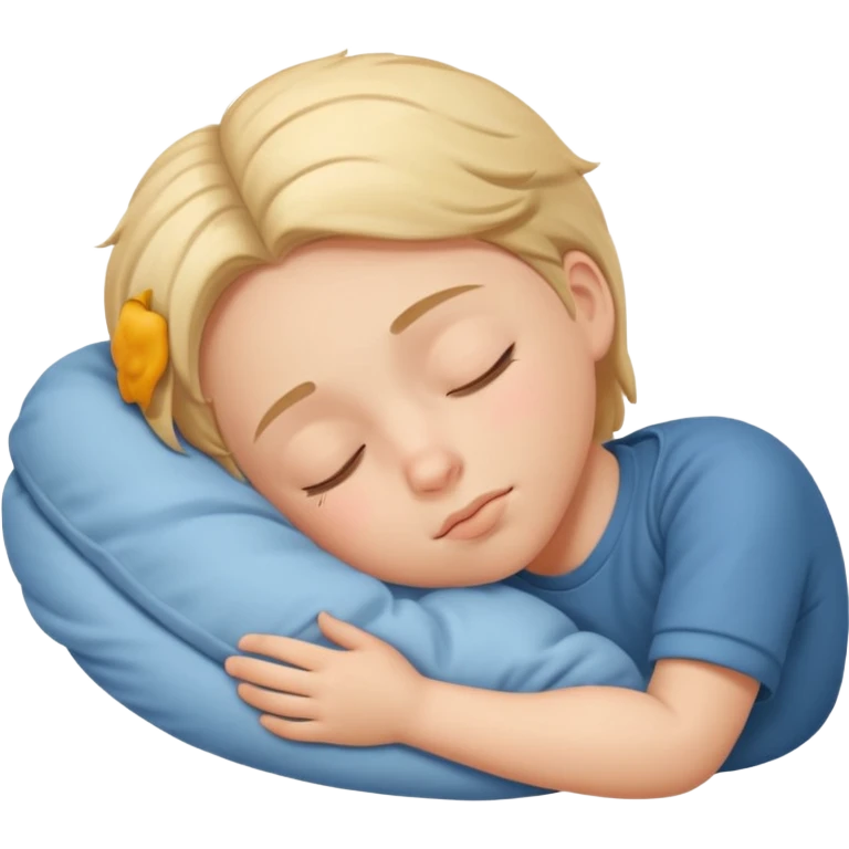 Cute sleeping kid emoji