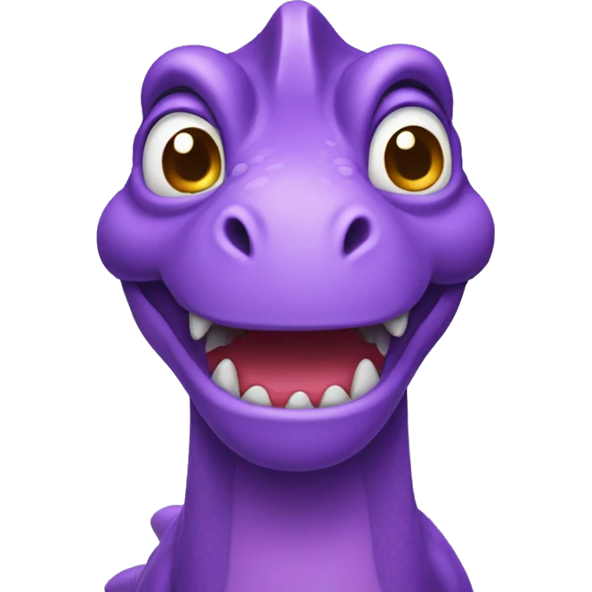 Purple dinosaur emoji emoji