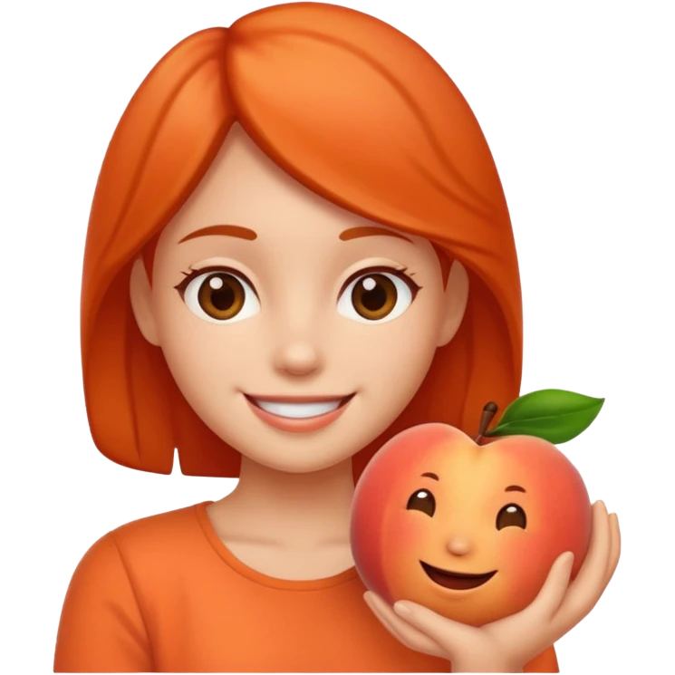 خنده و هلو emoji