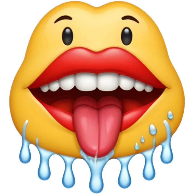 Make a licking emoji emoji