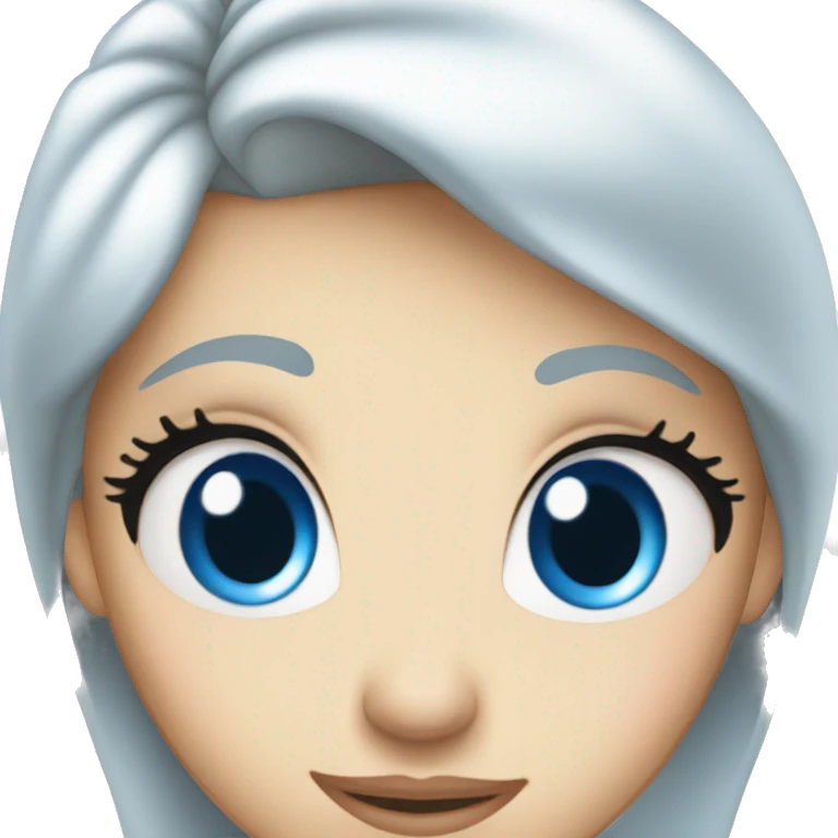 Cinderella with blue eyes emoji