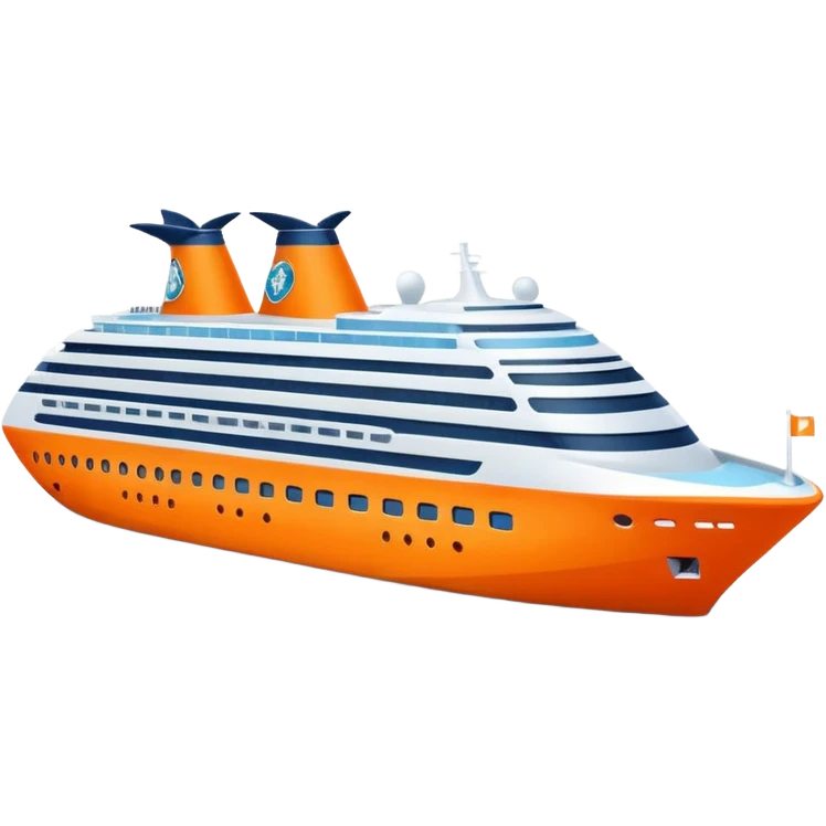 orange cruise ship emoji