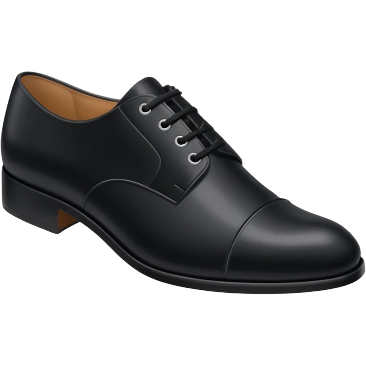  black clasic men's shoes emoji