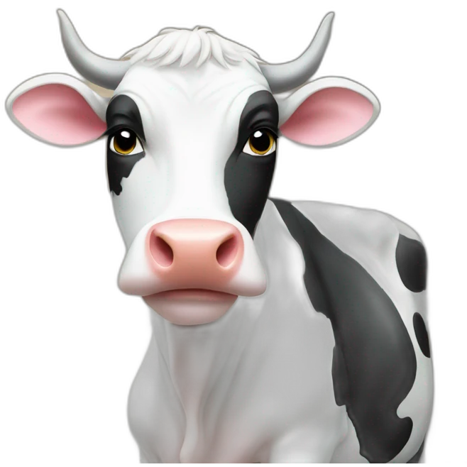 cow in sneaks emoji