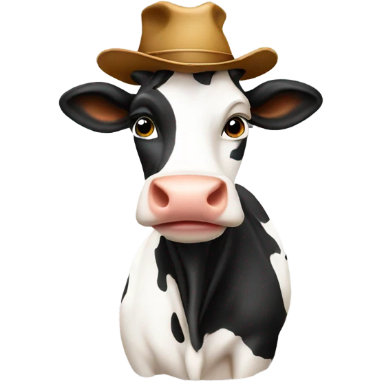 cow with hat emoji