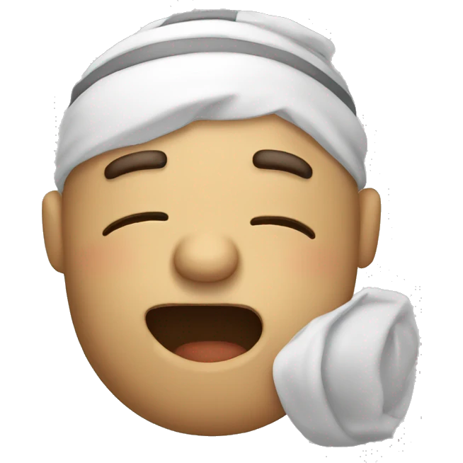 sleepy but motivated emoji