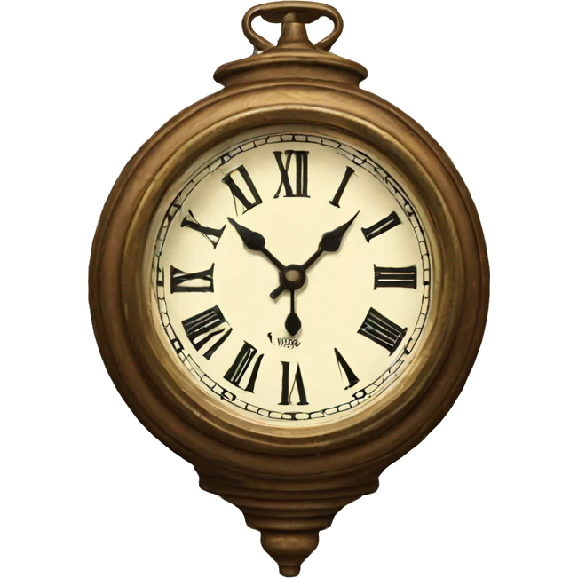 vintage clock emoji