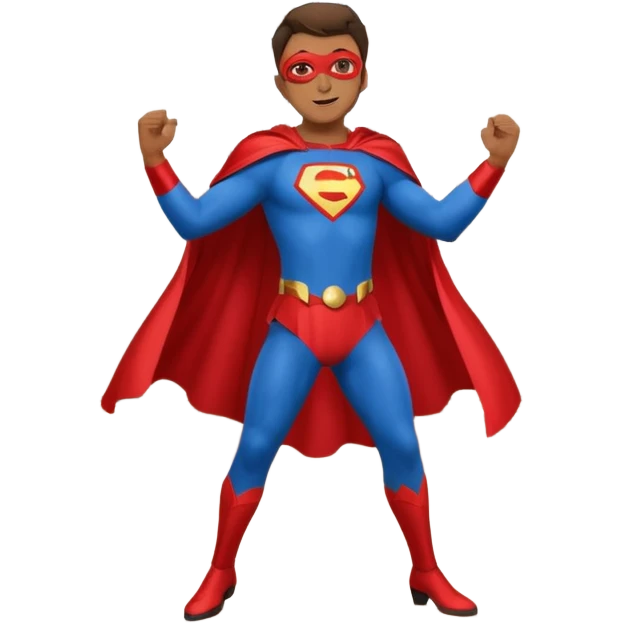 Superhero, in church, dancing  emoji