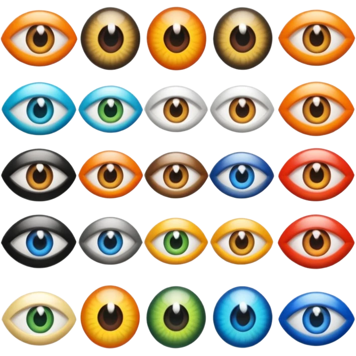 Different animals eye's only emoji